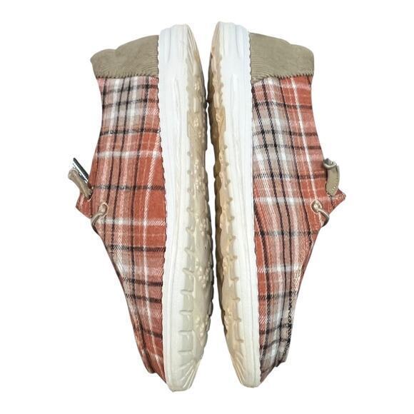 True Craft Plaid‎ Corduroy Slip On Comfortable Shoes Women Size 7.5 - Picture 9 of 11